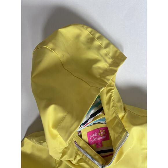 Pink Platinum Yellow Rain Jacket - Picture 9 of 11